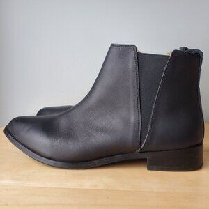NISOLO Womens Everyday Chelsea Boot Ankle Booties in Black Leather Size 11 - EUC